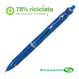 PENNA SFERA SCATTO ACROBALL PLASTIC 1.0MM BLU BEGREEN PILOT