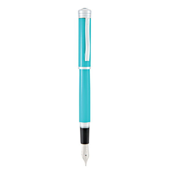 ***Penna stilografica Strata M fusto turchese Monteverde