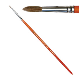 PENNELLO PUNTA TONDA pelo di bue N.6 LINEA 700 FILA