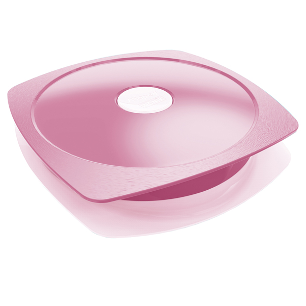 PIATTO LUNCH BOX CON COPERCHIO PICNIK ADULTS ROSA MAPED