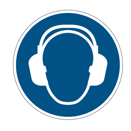 Pittogramma adesivo da terra ''DPI Cuffie'' D 43cm 1729 Durable