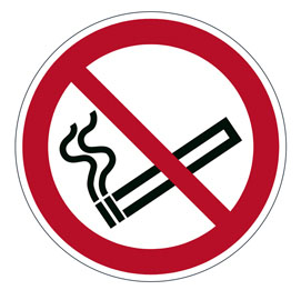 Pittogramma adesivo da terra ''Vietato Fumare'' D 43cm 1728 Durable