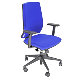 POLTRONA SEMIDIREZIONALE LA1E No Flame Blu c/bracc.