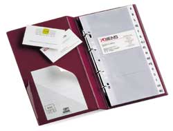 PORTABIGLIETTI DA VISITA VISITA MC 16 NERO 15X28CM