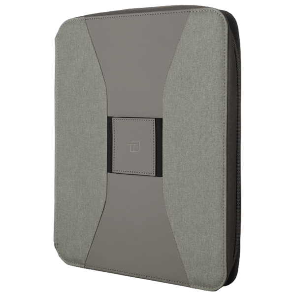 Portablocco Canvass in tela c/zip dim. 26x33cm grigio INTEMPO