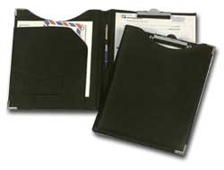 PORTABLOCCO IN ECOPELLE NERO 24X31cm CON TASCA art.247 LEBEZ