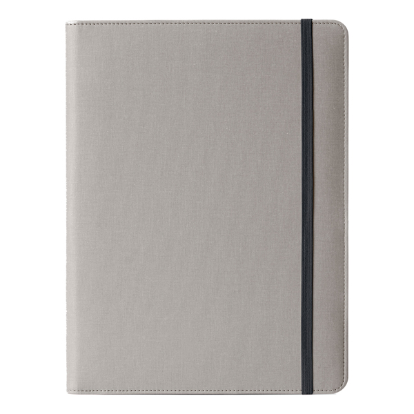 Portablocco Meet c/elastico dim. 31x25x1,4cm grigio InTempo