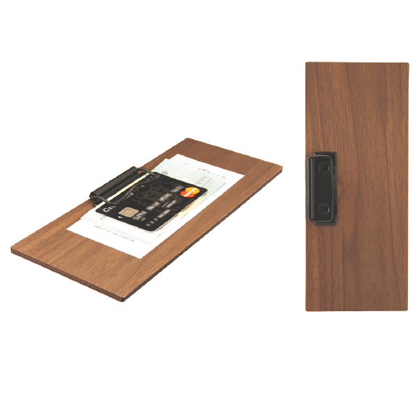 Porta Conto in legno 24x10cm con fermaglio Walnut (delist