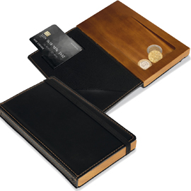 Porta conto in legno e similpelle Trendy Securit