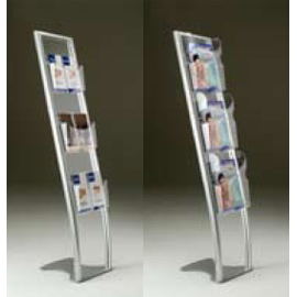 Portadepliant da terra con 6 tasche 1/3 A4 Vision Ice VS04