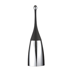 Portascopino da terra H48,5cm nero Soft Touch