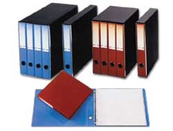 PORTATABULATI C/CUSTODIA 4 ANELLI 31,5X29CM AZZURRO 204UC1