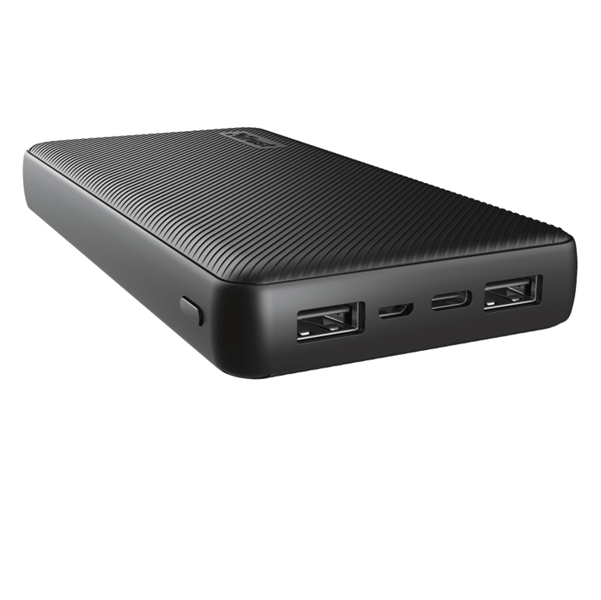 POWERBANK ULTRASOTTILE DA 20.000 MAH NERO - TRUST