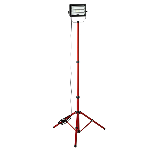 Proiettore da cantiere Waingro 50W con treppiede, cavo 3m e griglia Velamp