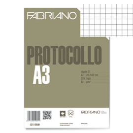 Protocollo 4mm 200fg 60gr f.to A3 chiuso (21x29,7cm) Fabriano