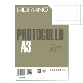Protocollo 5mm 200fg 60gr f.to A3 chiuso (21x29,7cm) Fabriano