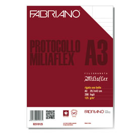Protocollo uso bollo f.to A3 chiuso (21x29,7cm) 200fg 125gr Fabriano