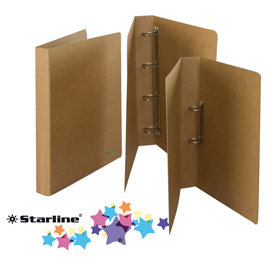 RACCOGLITORE 22x30CM 2 ANELLI D.30 LUNA FSC CARTONE ECO STARLINE