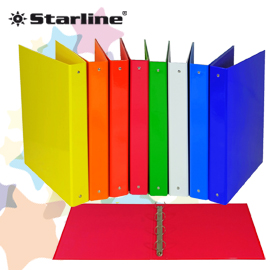 Raccoglitore 4 anelli tondi 30mm rosso STARLINE