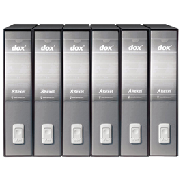 Registratore Dox 2 grigio chiaro dorso 8cm f.to protocollo Esselte