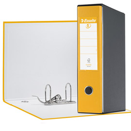 Registratore EUROFILE G53 giallo dorso 8cm f.to commerciale ESSELTE