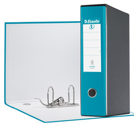 Registratore EUROFILE G53 turchese dorso 8cm f.to commerciale ESSELTE