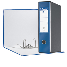 Registratore EUROFILE G55 blu metal dorso 8cm f.to protocollo ESSELTE