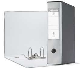 Registratore EUROFILE G55 grigio metal dorso 8cm f.to protocollo ESSELTE