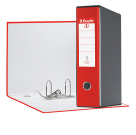 Registratore EUROFILE G55 rosso dorso 8cm f.to protocollo ESSELTE