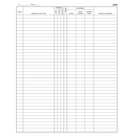 REGISTRO ARRIVI PARTENZE 31x24.5cm 46pag E2839 EDIPRO