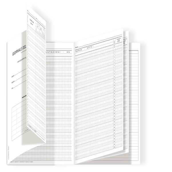 Registro del Professore (3 classi 31x17cm 3425PS000G Data Ufficio