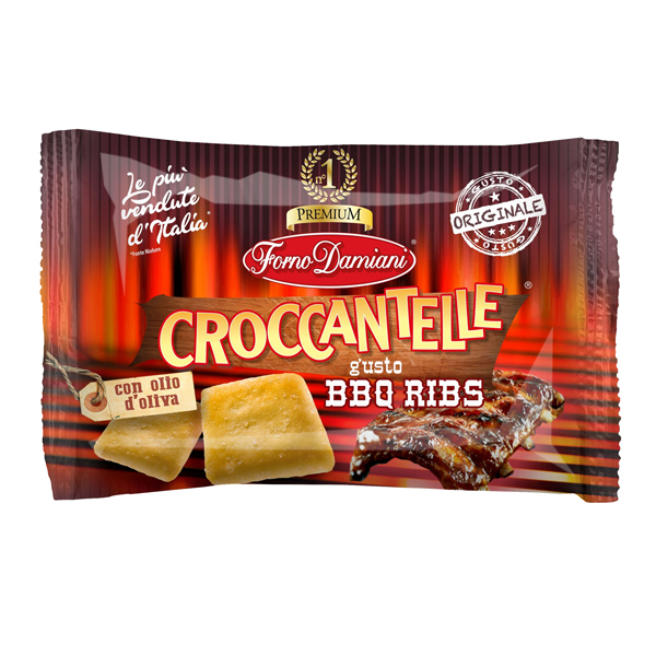 Sacchetto 35gr Croccantelle gusto BBQ Ribs