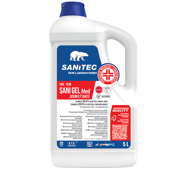SANI GEL MED igienizzante mani 5lt Sanitec