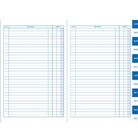 SCADENZARIO GEN-DIC 24fg USO MANO 17x24cm BM