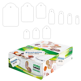 SCATOLA 1000 ETICHETTE CON FILO A386 (13X34MM