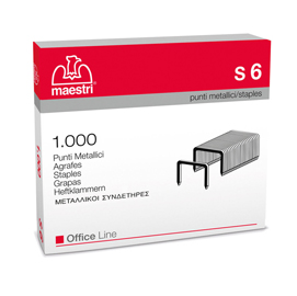 SCATOLA 1000 PUNTI S6 (23/6 IN ACCIAIO RO-MA