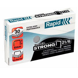 Scatola 1000 punti SUPER STRONG RAPID 21/6 (6/6