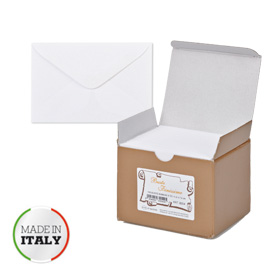 SCATOLA 100 buste BIANCHE f.to 9 90x140mm BRISTOL SADOCH