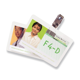 Scatola 100 pouches 2x125mm 67x99mm Badge GBC