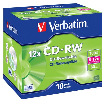 SCATOLA 10 CD-RW DATALIFEPLUS 8X-10X 700MB SERIGRAFATO_RISCRIVIBILE