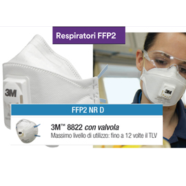 Scatola 10 MASCHERINE 8822 Classic FFP2 con valvola