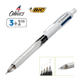 Scatola 12 penna sfera scatto 3COLORS+1 MULTIFUNZIONE BIC