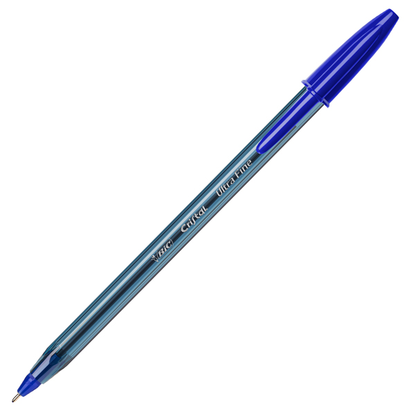 Scatola 20 penna sfera con cappuccio CristalÂ® Exact 0.7mm blu BICÂ®