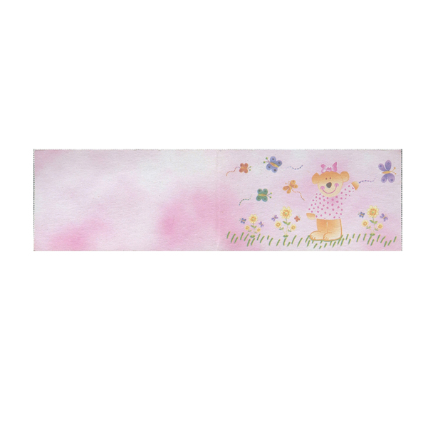 Scatola 25 fg A4 da 20 bigl. bomboniere personaliz. ''Battesimo Rosa'' Rex Sadoc