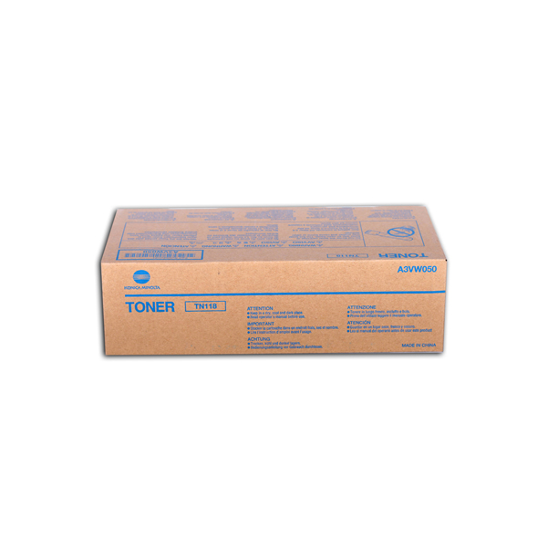 SCATOLA 2 BOTTIGLIE TONER NERO BIZHUB TN118 BIZHUB 215