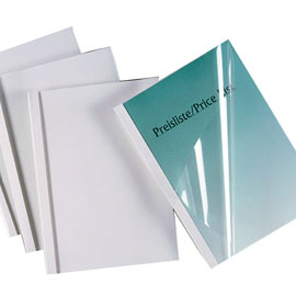 Scatola 50 cartelline termiche Standard A4 30mm 150mic bianco GBC