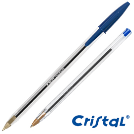 Scatola 50 penna sfera CRISTALÂ® medio 1,0mm blu BICÂ®