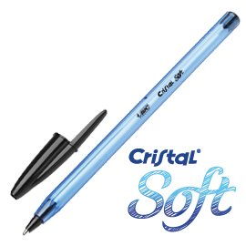 Scatola 50 penna sfera CRISTALÂ® SOFT 1,2mm nero BICÂ®