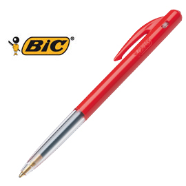 SCATOLA 50 PENNE A SFERA A SCATTO BICÂ® M10 ROSSO 1.0MM