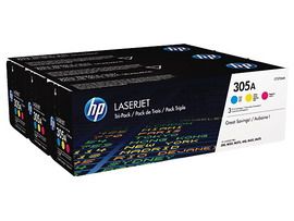 SCATOLA MULTIPACK 3 TONER COLORI CIANO/MAG/GIALLO HP LASERJET NR.305